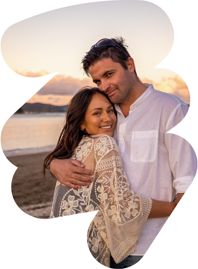 Taylor with his wife Ruby